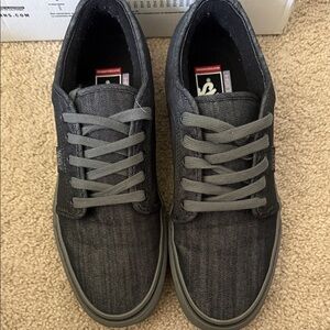 Vans Low-Top Canvas Sneakers in Charcoal